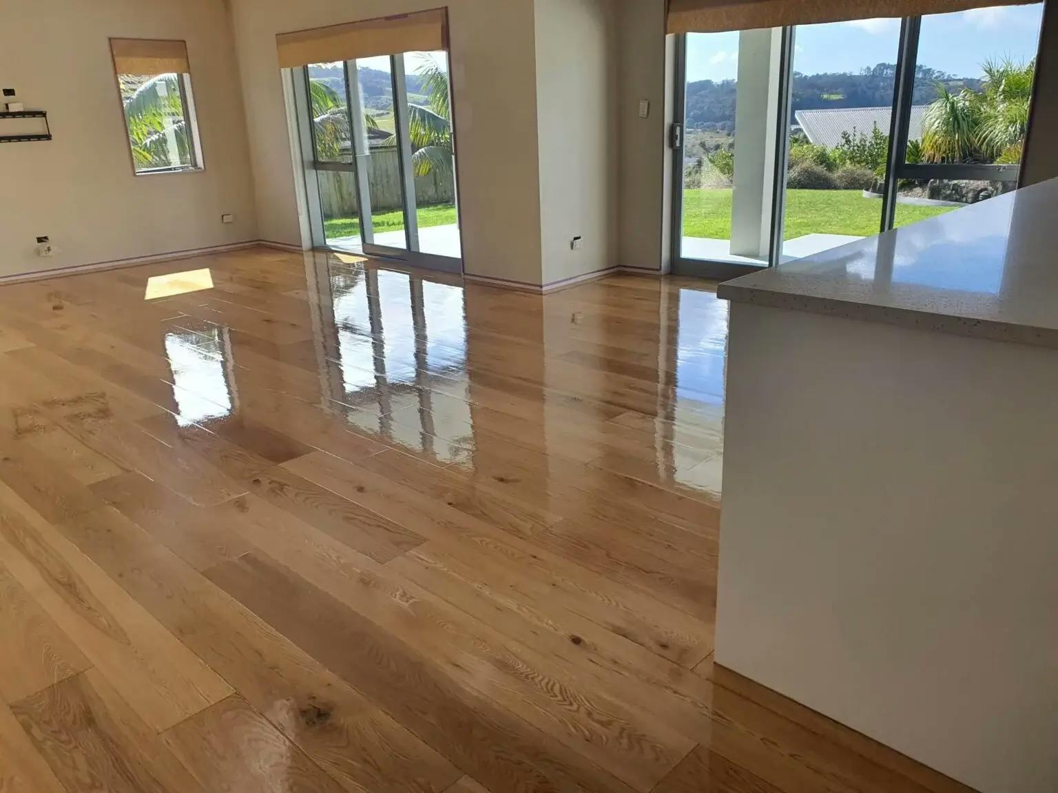 Refinishing engineered flooring in Kaitaia