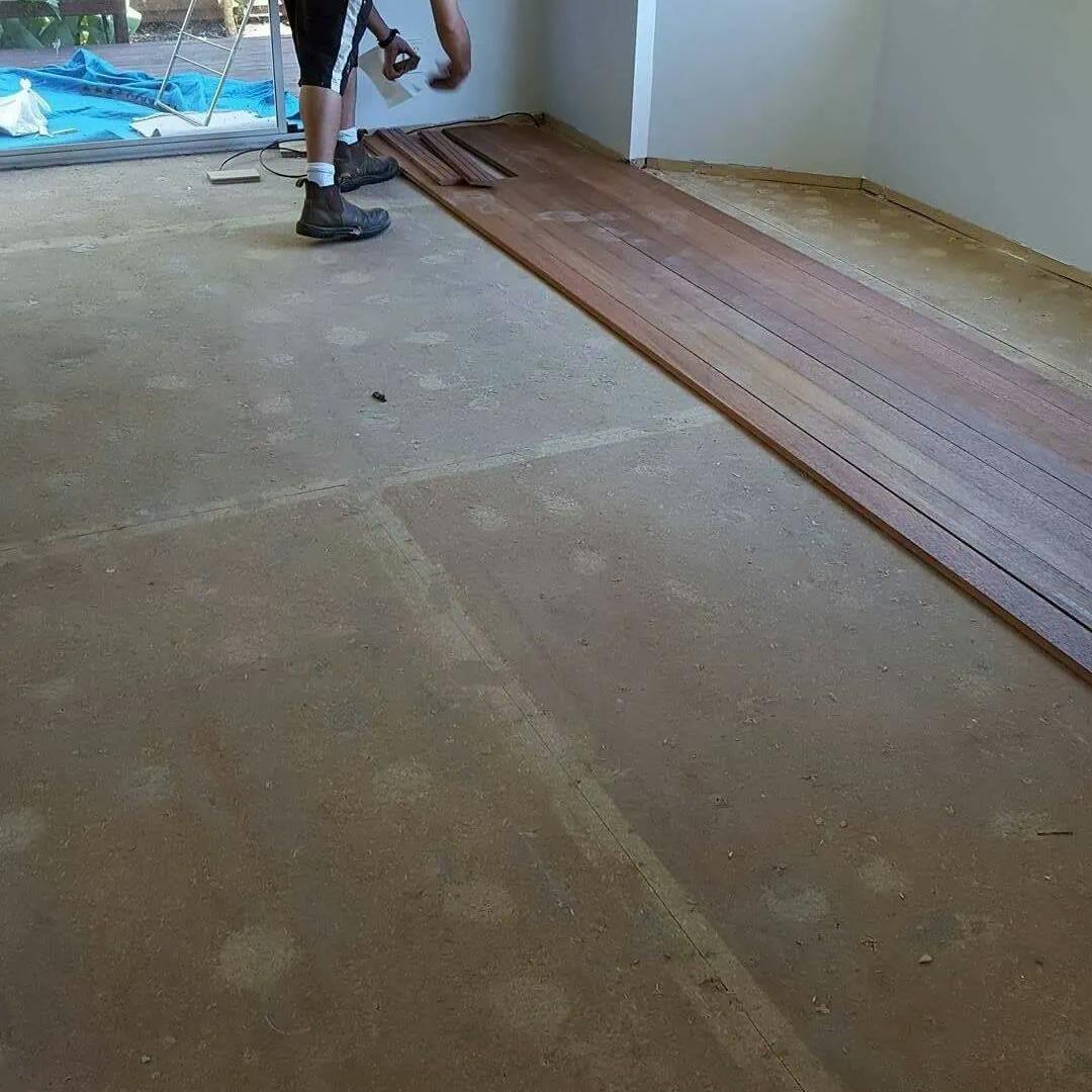 Wooden Floor Laying Recycled Matai Timber