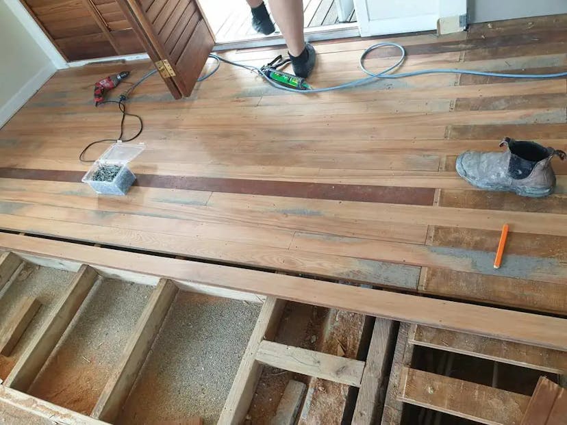 Floorboard repair service full boards installed - Done Right Flooring