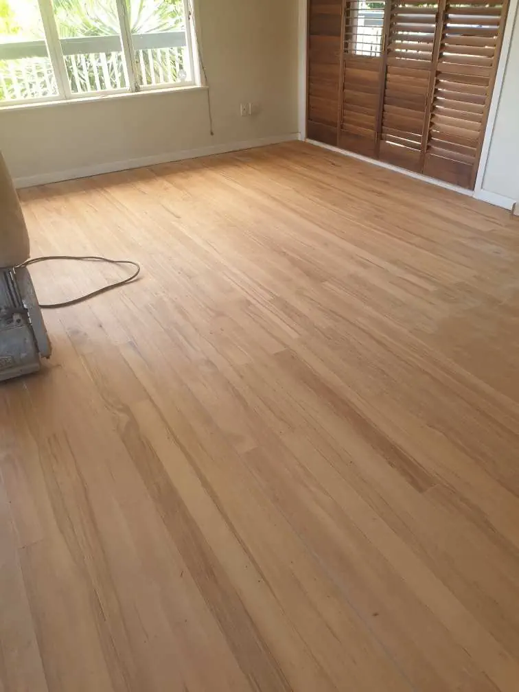 Floorboard repair service fullly installed floor sanded to a fine - Done Right Flooring